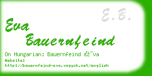 eva bauernfeind business card
